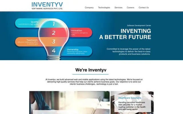 Inventyv Software Services Pvt. Ltd. website