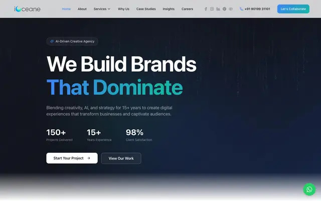 iOceane Branding website