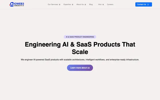 IOWEB3 TECHNOLOGIES PVT LTD website