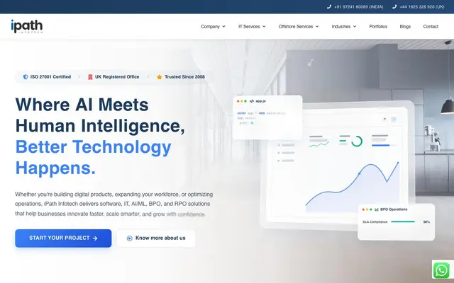 iPath Infotech website