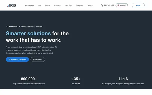 IRIS Software - London website