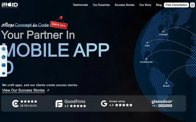 iRoid Solutions website