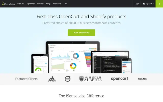 iSenseLabs website