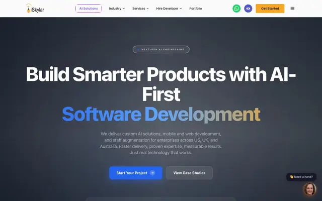 iSkylar Technologies website