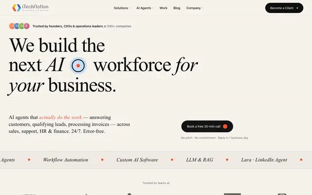 iTechNotion Private Limited website