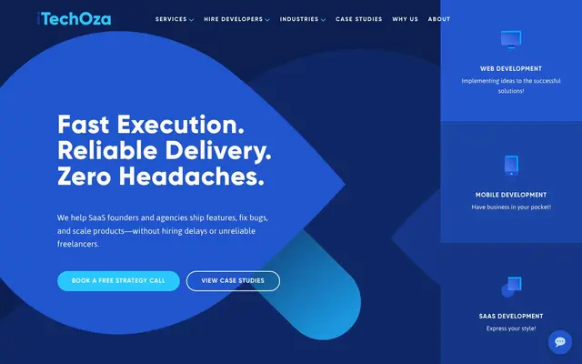 iTechOza Technologies website