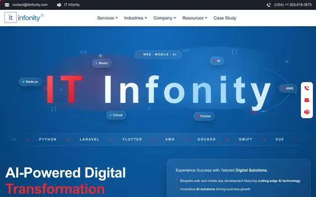 IT Infonity website