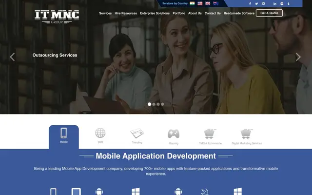IT MNC INDIA website