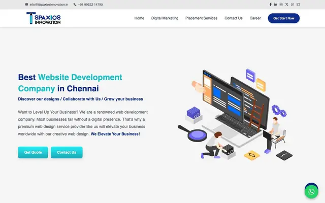 IT Spaxios Innovation website