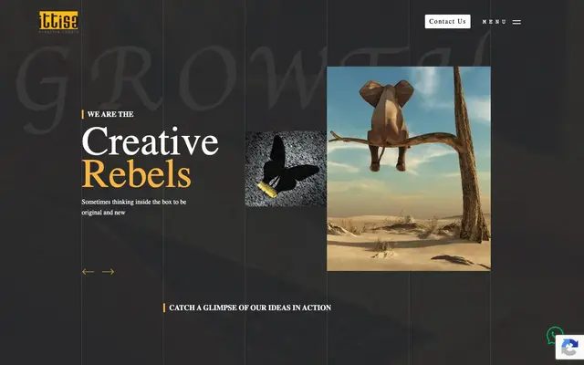 Ittisa Creative Rebels website