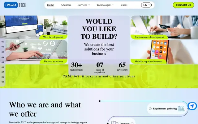 Iwanta Tech - Software Development website