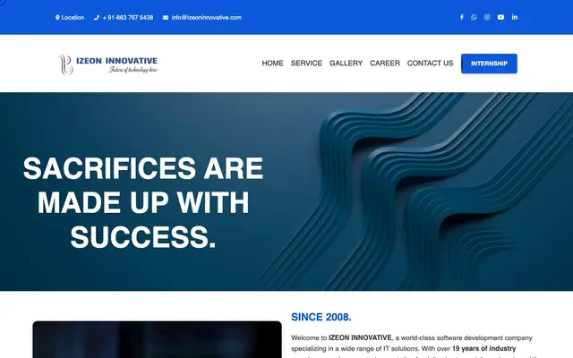 IZEON INNOVATIVE PVT LTD website