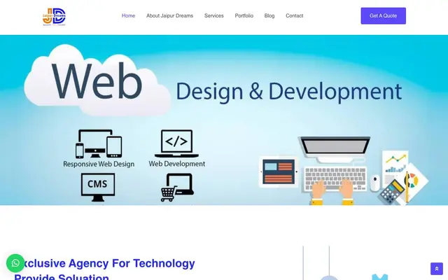 Jaipur Dreams Ecommerce Website Development website