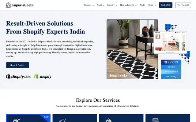 Jaipuria Geeks website