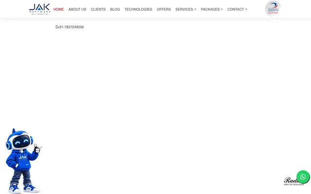 Jak Software Pvt Ltd website