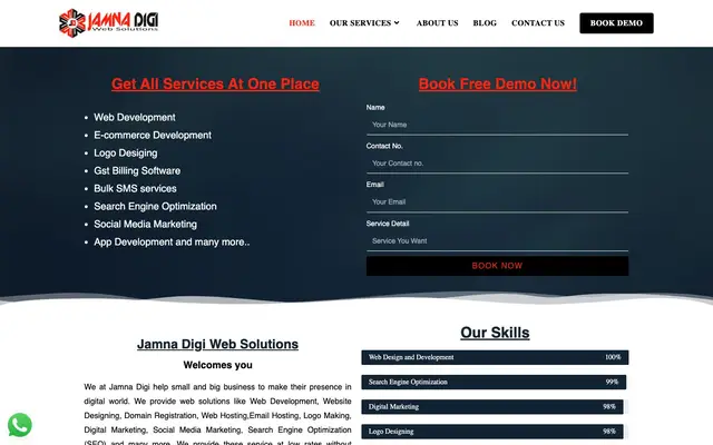 Jamna Digi Web Solutions - Web Designer Jaipur website