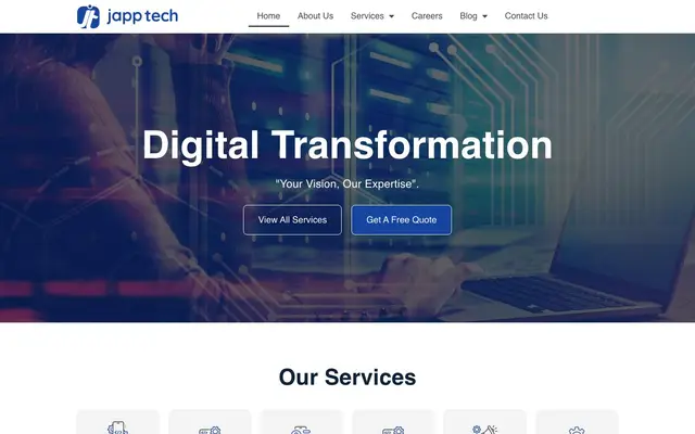 Japp Tech Pvt Ltd website