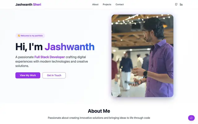 Jashwanth Sheri Freelancer website