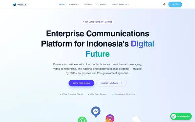 PT Jasnita Telekomindo, Tbk website