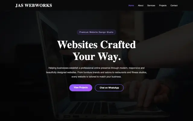 JAS WebWorks website