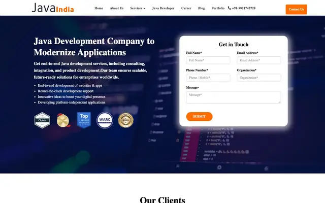 Java India website