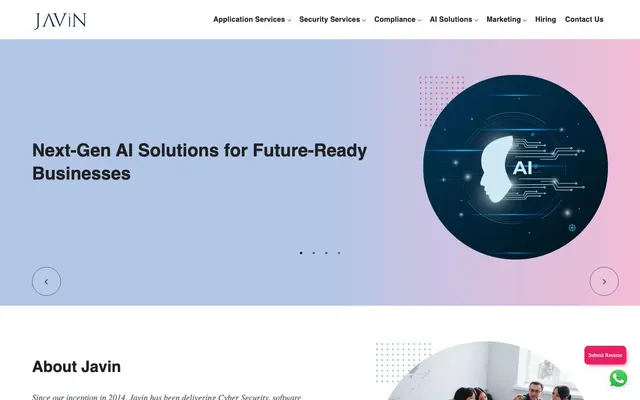 Javinglobal website