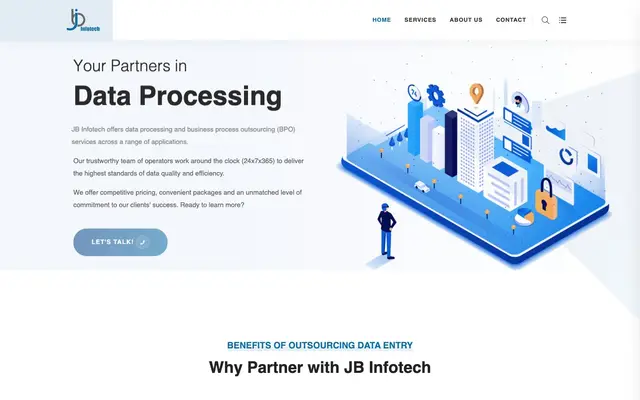 JB Infotech website