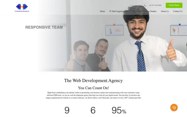 J's Business Solutions website
