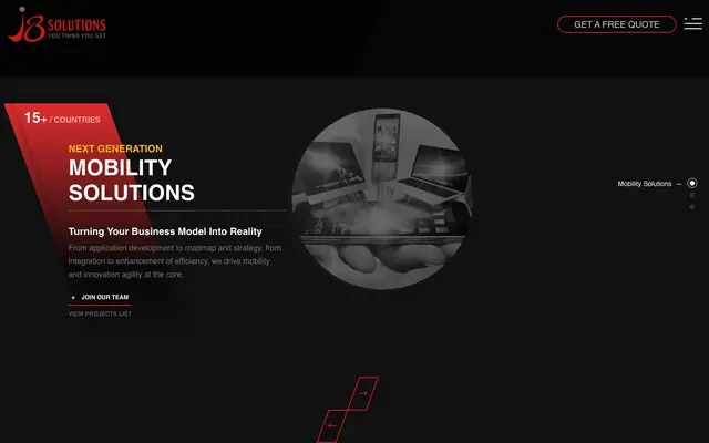 JB Solutions website