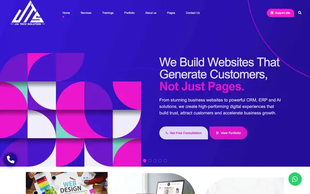 Jia Tech Solution website