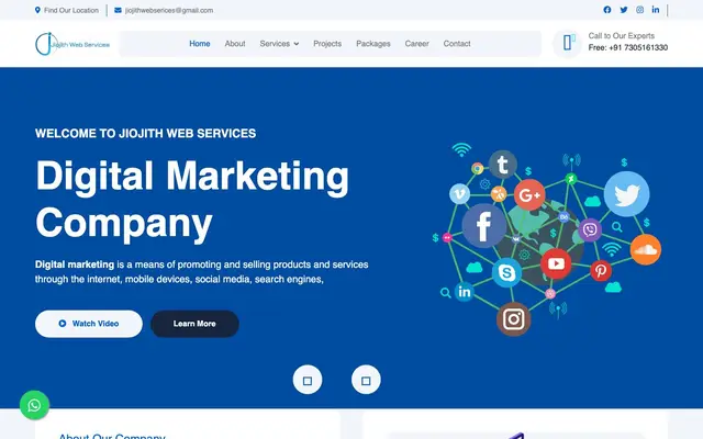 Jiojith Web Services website