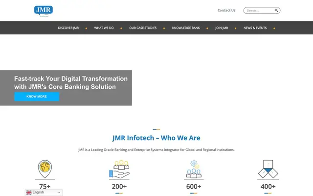 JMR INFOTECH - A leading Financial Solution Provider website