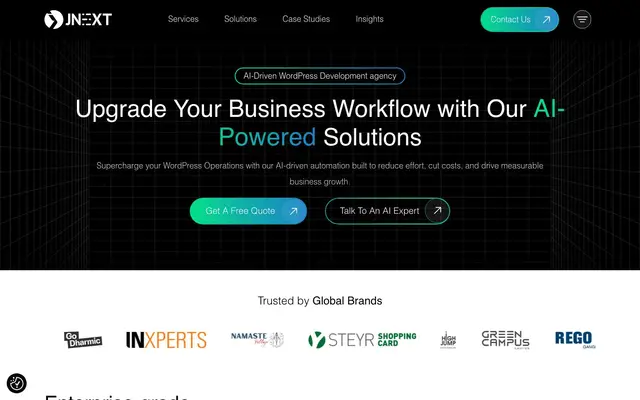 JNext Services website