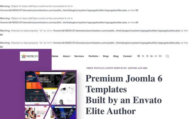 Joomlastars Joomla Templates website
