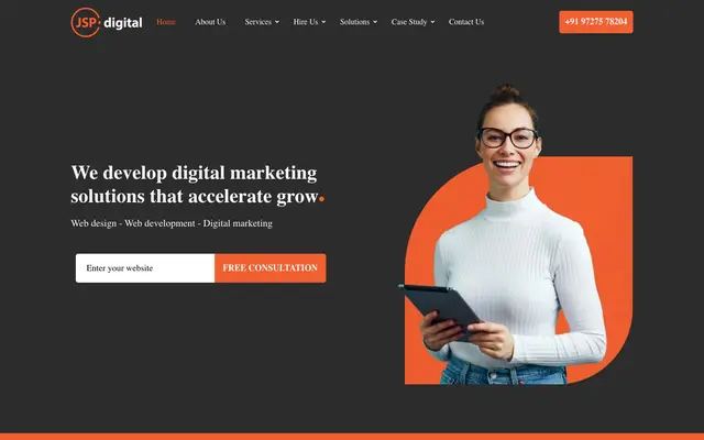 JSP Digital website