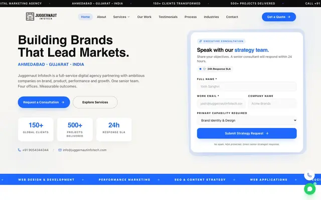 Juggernaut Infotech website