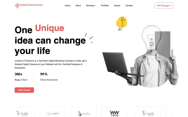 Junipero IT Solutions PVT LTD website