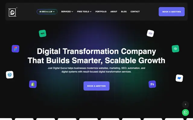 Just Digital Gurus - IT Company website