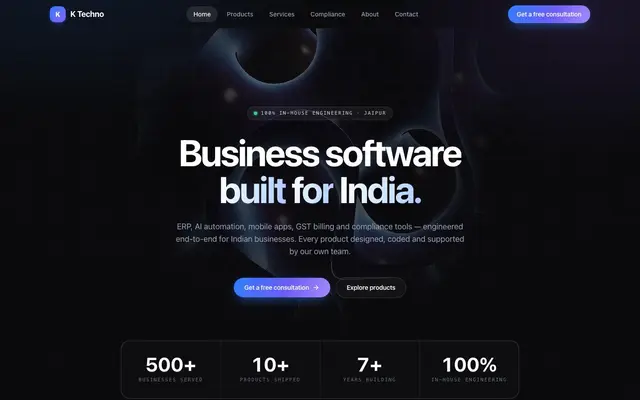 K Techno website