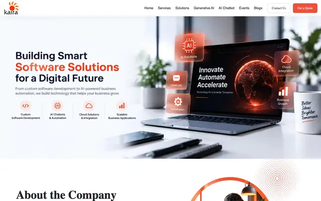 Kaira Software Pvt. Ltd. website
