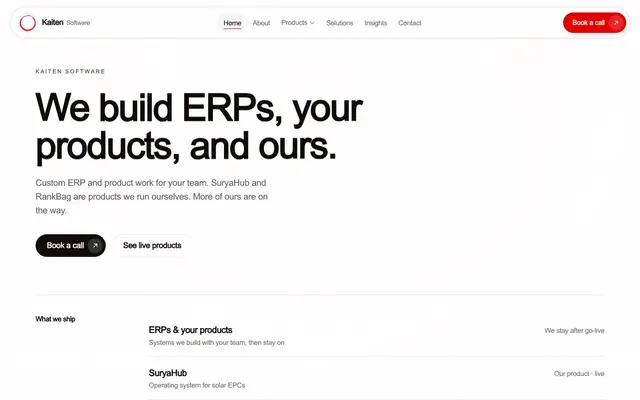 Kaiten Software website