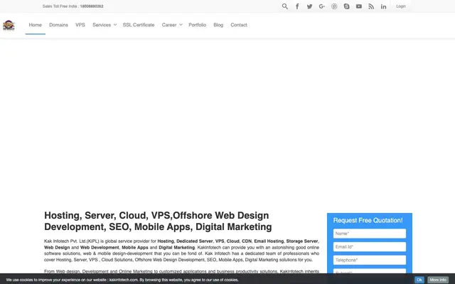 Kak Infotech website