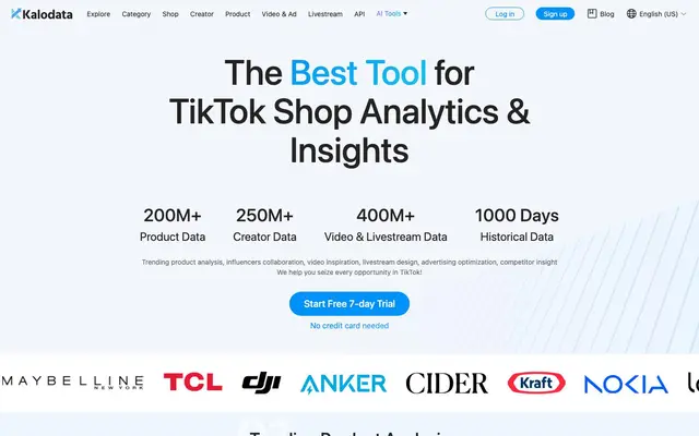 Kalodata Vietnam website