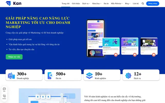 Kan Solution - Thiết kế Website Trọn Gói - Tư vấn Triển khai và Đào tạo Digital Marketing website