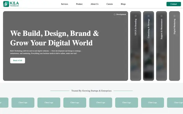 K and A Technology Pvt Ltd website