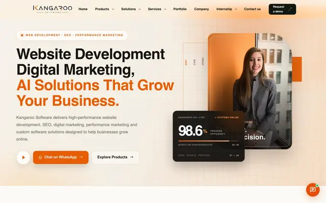 Kangaroo Software Pvt. Ltd. website