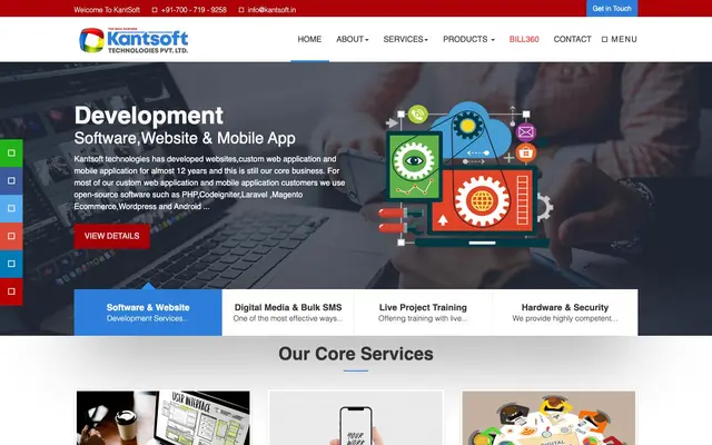 Kantsoft Technologies (P) Limited website