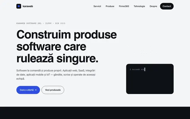 KaraWeb Romania website