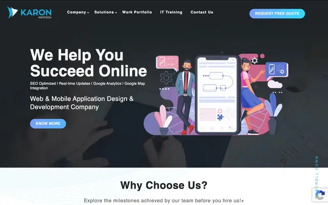 Karon Infotech website