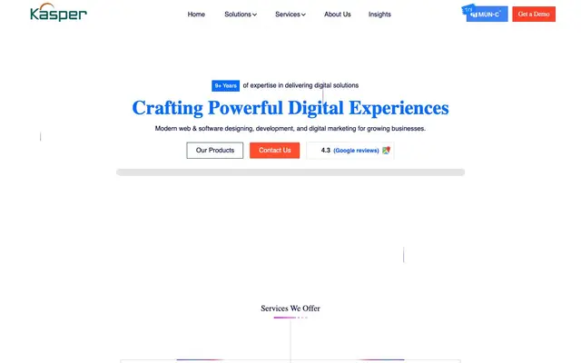 Kasper Infotech Pvt Ltd website